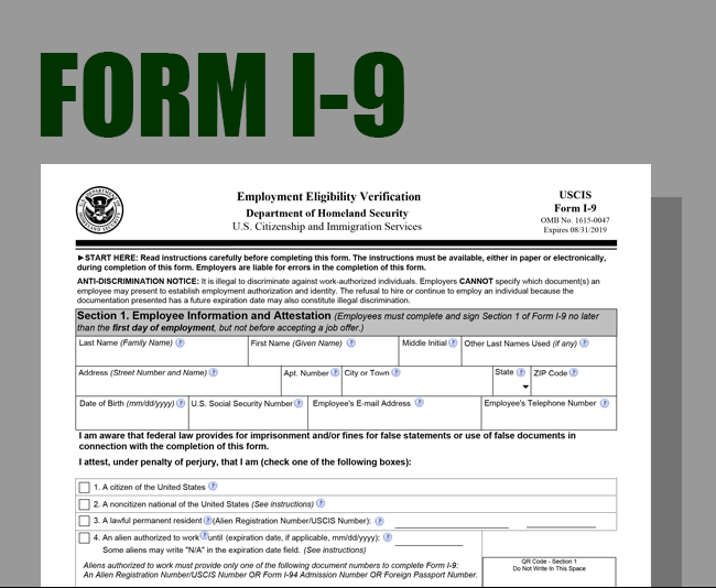 New form I9 Released by USCIS — Grossman Young & Hammond
